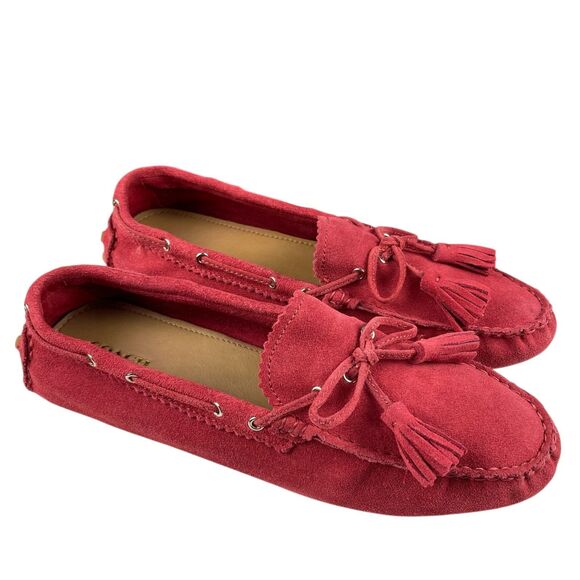 Coach Nadia Women’s Loafers Moccasins Flats Size 10B Suede Leather Driving Shoes - Picture 1 of 11